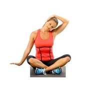 The girl makes her head reclining