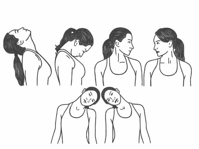 Medical exercises for osteochondrosis of the cervical column
