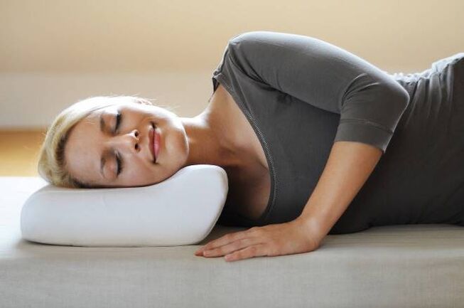 Sleep on an orthopedic pillow as prevention of cervical osteochondosis